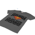 Charcoal - Side - Superman Womens-Ladies I´m Just Saying Boyfriend T-Shirt