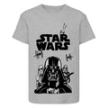 Heather Grey - Front - Star Wars Boys Darth Vader Stormtrooper T-Shirt