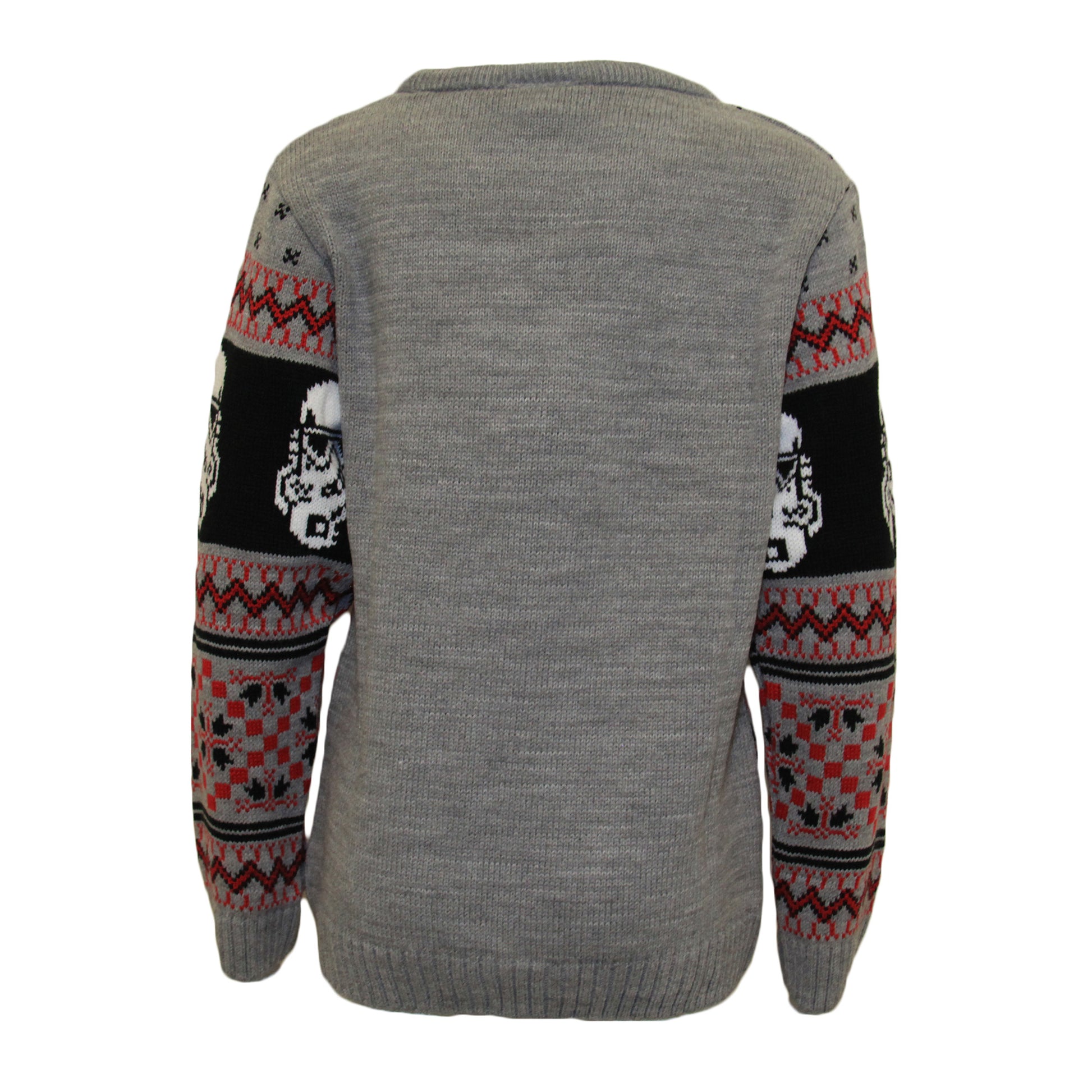 Multicoloured - Back - Star Wars Boys Stormtrooper Knitted Christmas Jumper