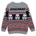 Multicoloured - Side - Star Wars Boys Stormtrooper Knitted Christmas Jumper