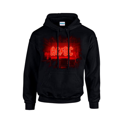 Black - Front - AC-DC Unisex Adult PWR-UP Stage Photo Hoodie