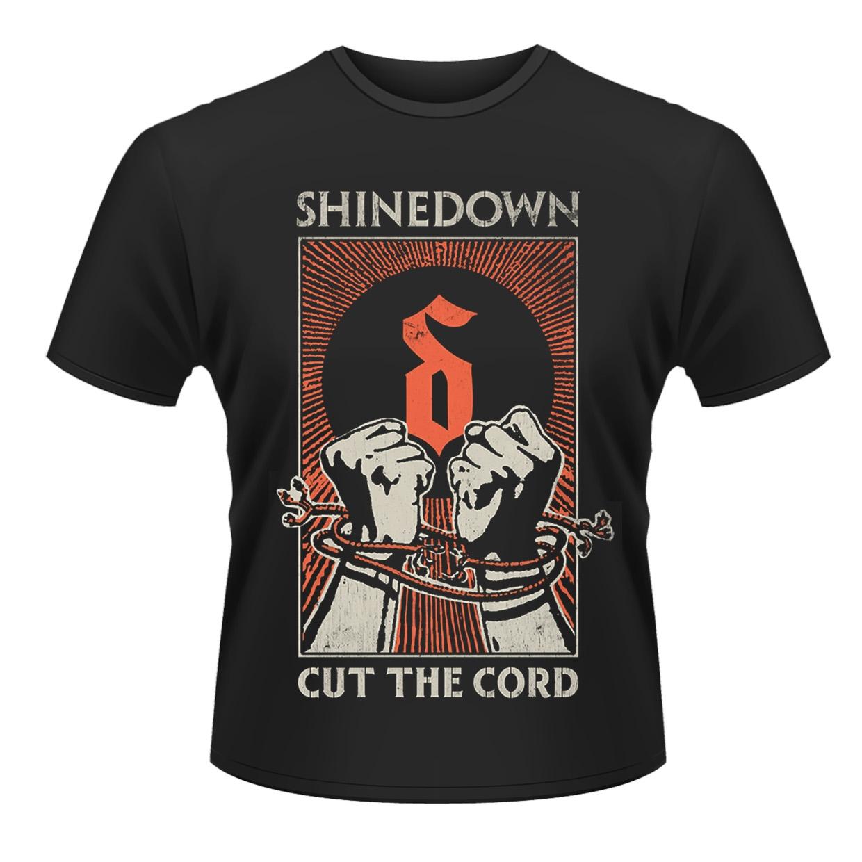 Black - Front - Shinedown Unisex Adult Cut The Cord T-Shirt