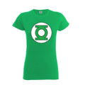 Green - Front - Green Lantern Womens-Ladies Emblem T-Shirt
