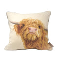 Cream-Brown - Front - Jane Bannon Donald Feather Filled Cushion