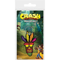 Multicoloured - Side - Crash Bandicoot Aku Aku Keyring