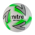 White-Green - Front - Mitre Impel Futsal Ball