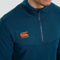Majolica Blue - Pack Shot - Canterbury Mens Quarter Zip Fleece