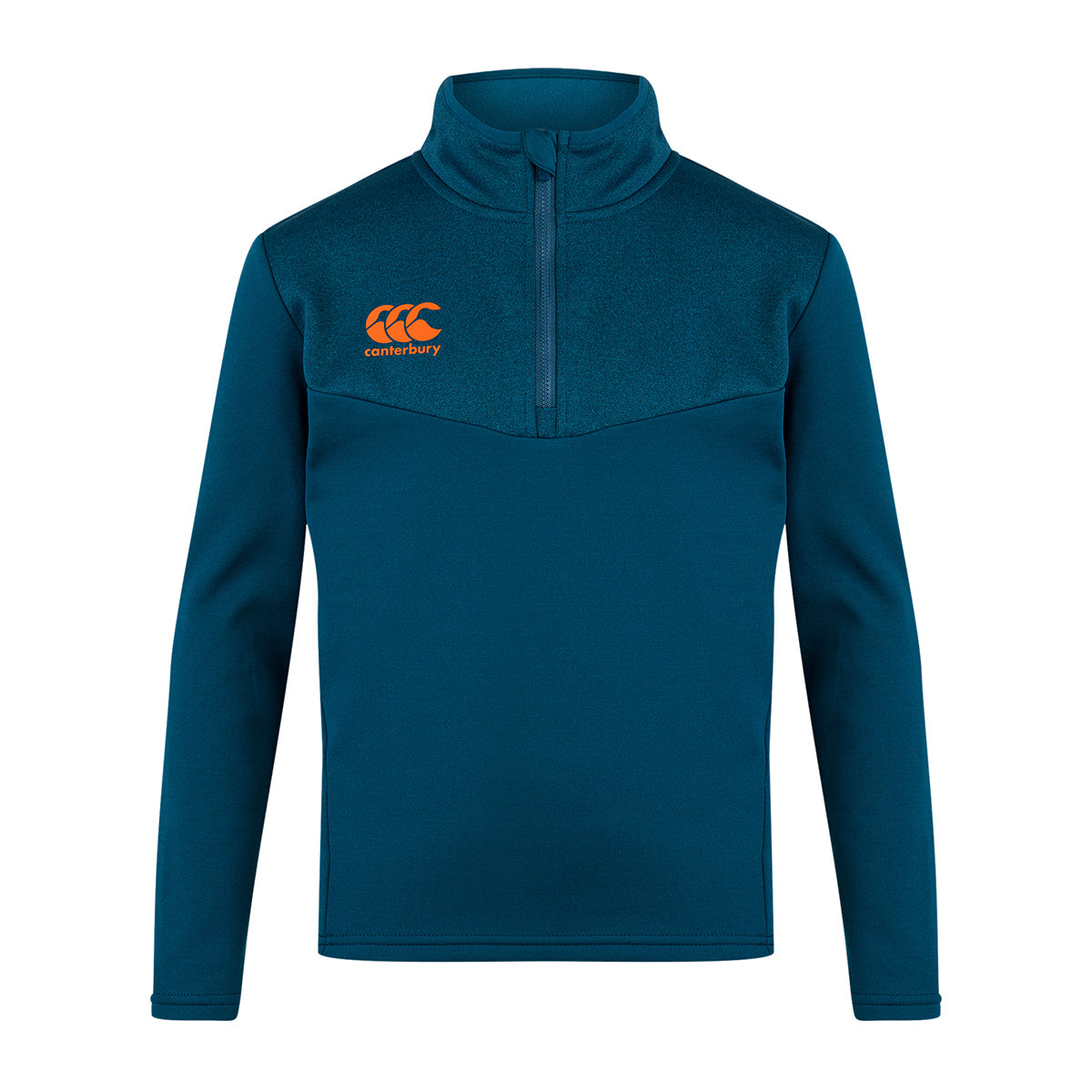 Majolica Blue - Front - Canterbury Mens Quarter Zip Fleece