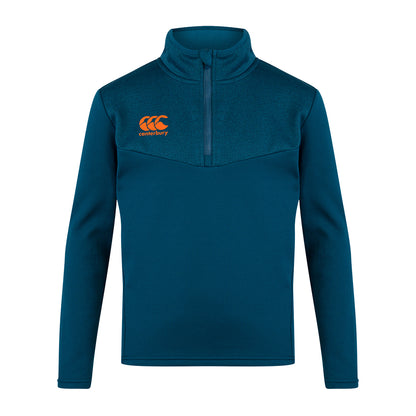 Majolica Blue - Front - Canterbury Mens Quarter Zip Fleece