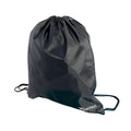 Black - Front - Precision Drawstring Bag