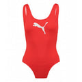 Red - Front - Puma Womens-Ladies One Piece Swimsuit
