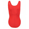 Red - Side - Puma Womens-Ladies One Piece Swimsuit