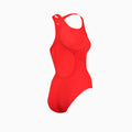 Red - Close up - Puma Womens-Ladies One Piece Swimsuit