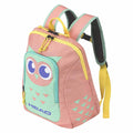Rose-Mint - Front - Head Childrens-Kids Owl Backpack