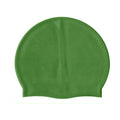 Green - Back - SwimTech Unisex Adult Silicone Swim Cap