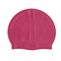 Pink - Back - SwimTech Unisex Adult Silicone Swim Cap