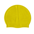 Yellow - Back - SwimTech Unisex Adult Silicone Swim Cap