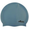 Sky Blue - Front - SwimTech Unisex Adult Silicone Swim Cap
