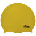 Yellow - Front - SwimTech Unisex Adult Silicone Swim Cap