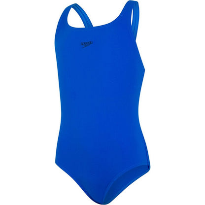 Bondi Blue - Front - Speedo Girls Medalist Endurance+ One Piece Swimsuit