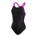 Black-Orchid - Front - Speedo Womens-Ladies Muscleback Endurance+ One Piece Swimsuit
