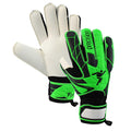 Lime Green-Black-Light Grey - Front - Precision Childrens-Kids Fusion_X.3D Finger Protect Goalkeeper Gloves