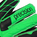 Vivid Green-Black-White - Back - Precision Unisex Adult Fusion_X.3D Goalkeeper Gloves