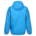 Blue Aster - Back - Regatta Great Outdoors Childrens-Kids Lever II Packaway Rain Jacket