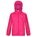 Duchess Pink - Front - Regatta Great Outdoors Childrens-Kids Lever II Packaway Rain Jacket