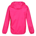 Duchess Pink - Back - Regatta Great Outdoors Childrens-Kids Lever II Packaway Rain Jacket