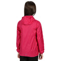 Duchess Pink - Close up - Regatta Great Outdoors Childrens-Kids Lever II Packaway Rain Jacket
