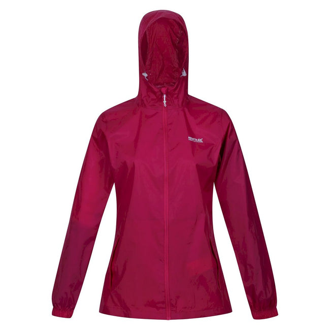 Berry Pink - Front - Regatta Womens-Ladies Pk It Jkt III Waterproof Hooded Jacket