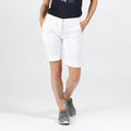 White - Back - Regatta Womens-Ladies Solita Multi Pocket Active Shorts