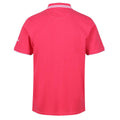 Bright Pink-White - Back - Regatta Mens Talcott II Pique Polo Shirt