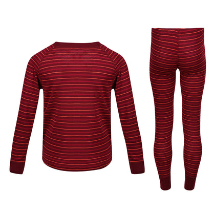 Beetroot Red - Back - Regatta Kids Unisex Beeley Base Layer Set