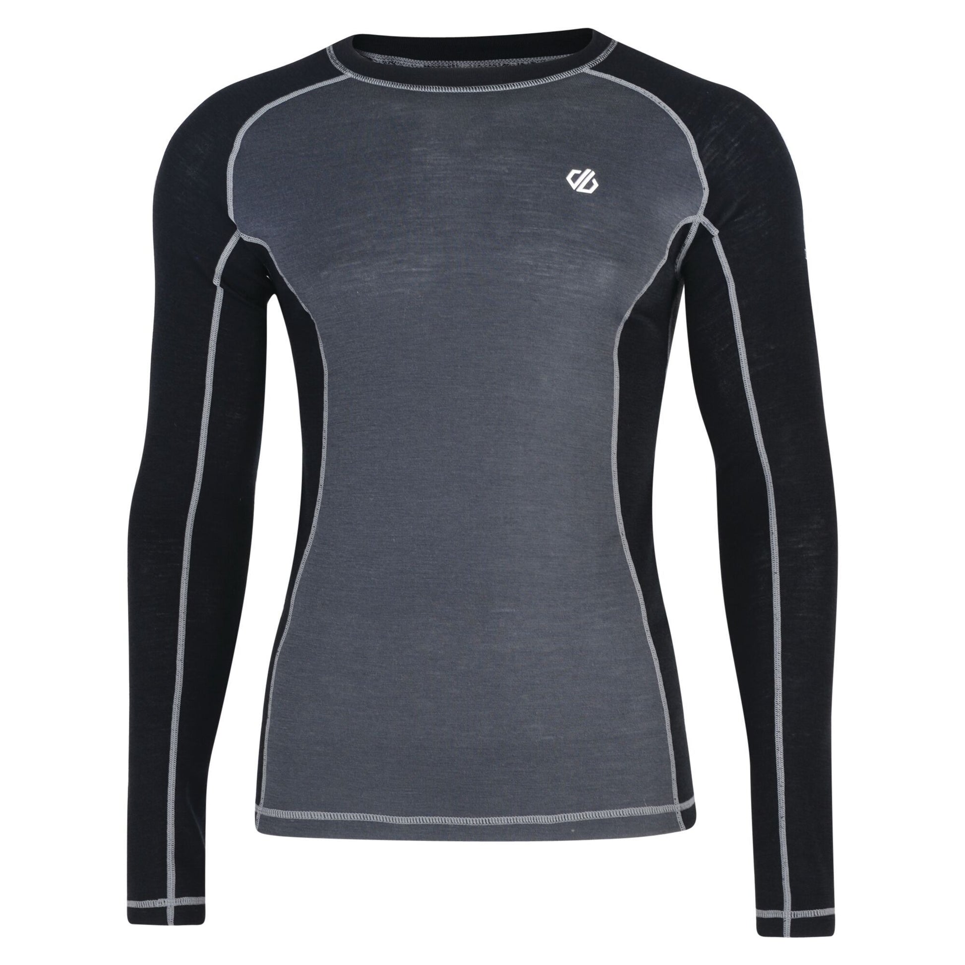 Black-Ebony - Front - Dare2b Mens Advanced Wool Base Layer Top and Bottoms Set