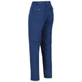 Dark Denim - Back - Regatta Womens-Ladies Chaska II Zip Off Trousers