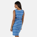 Strong Blue - Side - Regatta Womens-Ladies Felixia Striped Sleeveless Dress