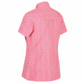 Neon Pink Print - Lifestyle - Regatta Womens-Ladies Mindano V Short Sleeved Shirt