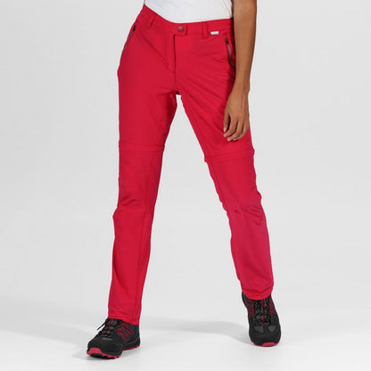 Dark Cerise - Back - Regatta Womens-Ladies Highton Walking Trousers