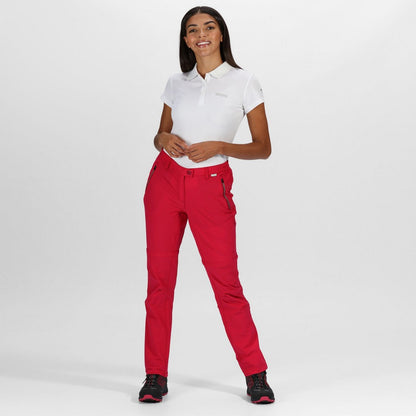 Dark Cerise - Side - Regatta Womens-Ladies Highton Walking Trousers