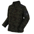 Dark Khaki-Black - Lifestyle - Regatta Childrens-Kids Macklin Fleece Top