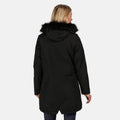 Black - Close up - Regatta Womens-Ladies Serleena II Faux Fur Insulated Winter Parka