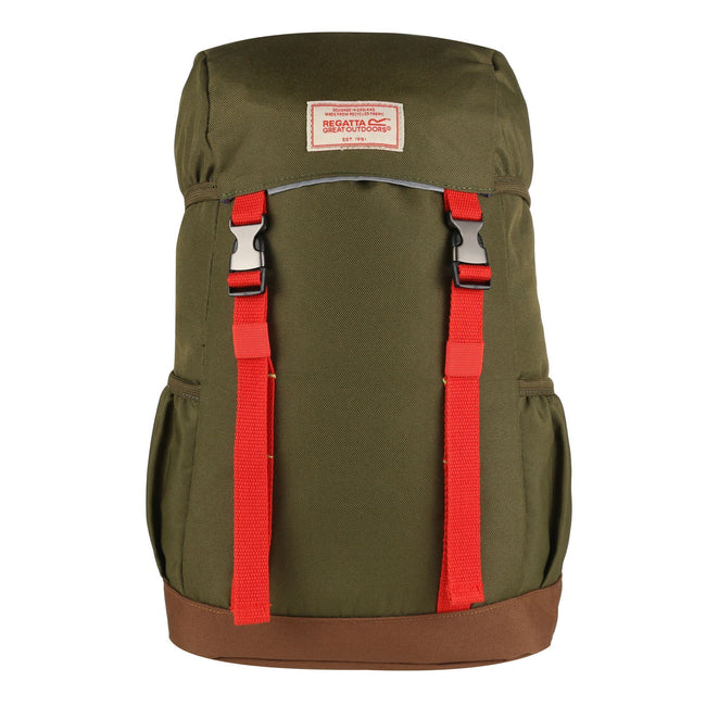 Camo Green-Amber Glow - Front - Stamford Childrens-Kids 10L Backpack