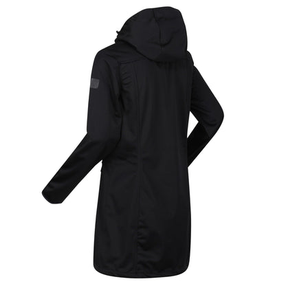 Seal Grey Marl - Close up - Regatta Womens-Ladies Alerie II Soft Shell Jacket