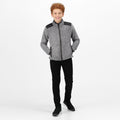 Rhino Marl-Black - Back - Regatta Childrens-Kids Mykelti Full Zip Fleece Jacket