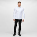 White - Back - Regatta Mens Darien Long-Sleeved Shirt