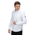 White - Front - Regatta Mens Darien Long-Sleeved Shirt