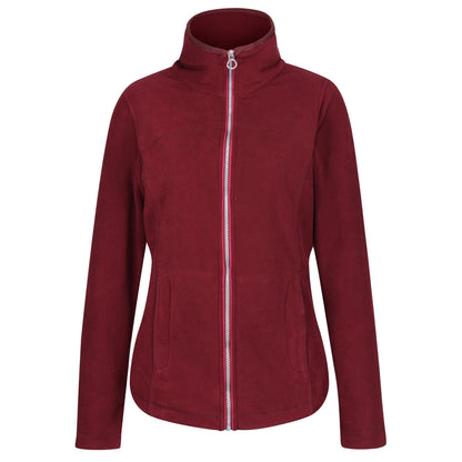 Claret Red - Front - Regatta Womens-Ladies Fayona Full Zip Fleece Jacket