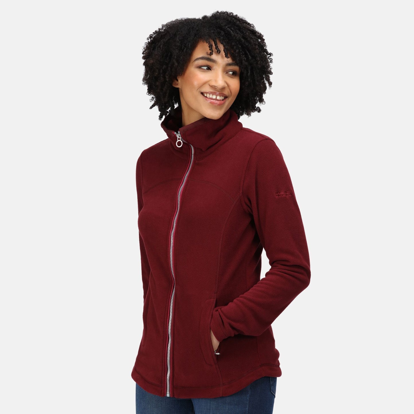 Claret Red - Back - Regatta Womens-Ladies Fayona Full Zip Fleece Jacket